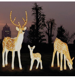 Deer Family LED Sculpture Lights  Deer Family LED Sculpture Lights