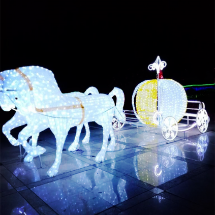 LED Horse with Pumpkin Sculpture Lights LED Horse with Pumpkin Sculpture Lights