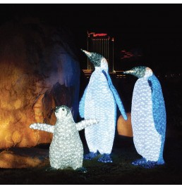 LED Penguins Family Sculpture Lights