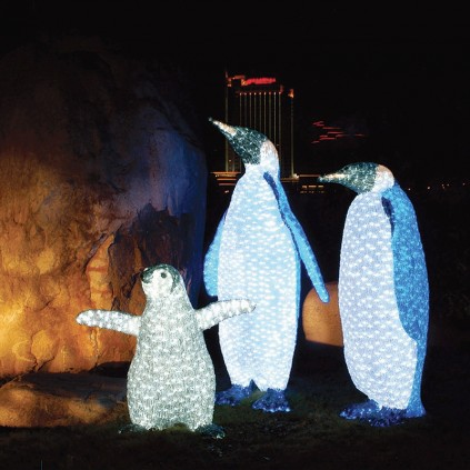 LED Penguins Family Sculpture Lights LED Penguins Family Sculpture Lights
