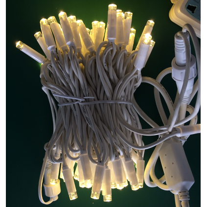 White Rubber LED Christmas Lights