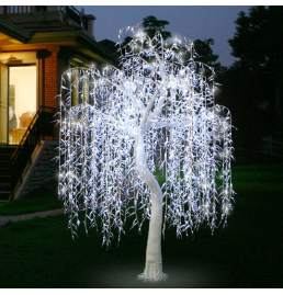 White LED Willow Lighted Tree