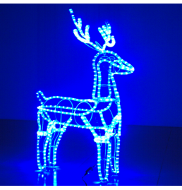 Blue LED Deer Motif Lights