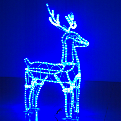 Blue LED Deer Motif Lights