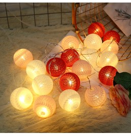 Battery Powered LED Cotton Ball Light