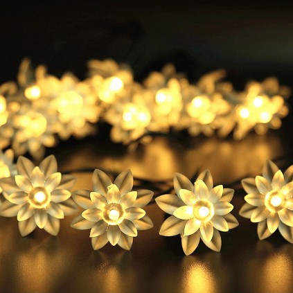 Battery Powered LED Lotus Lights Battery Powered LED Lotus Lights