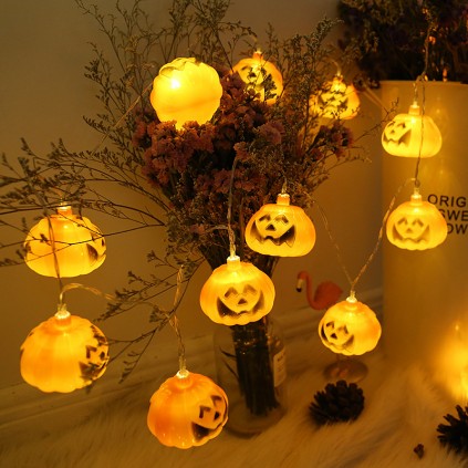 Battery Powered LED Pumpkin Lights