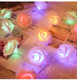Battery Powered LED Rose Lights