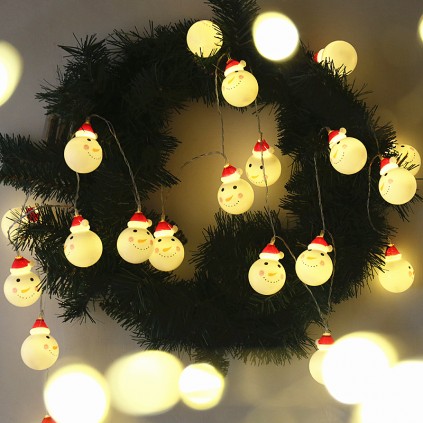 Battery Powered LED Snowman Lights Battery Powered LED Snowman Lights
