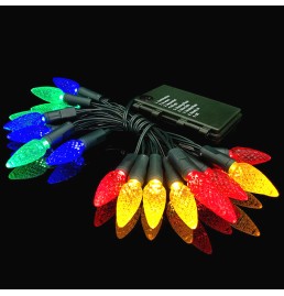 Battery Powered C6 LED Christmas Lights