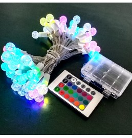 Battery Powered Multicolor G15 Christmas Lights