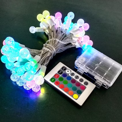 Battery Powered Multicolor G15 Christmas Lights