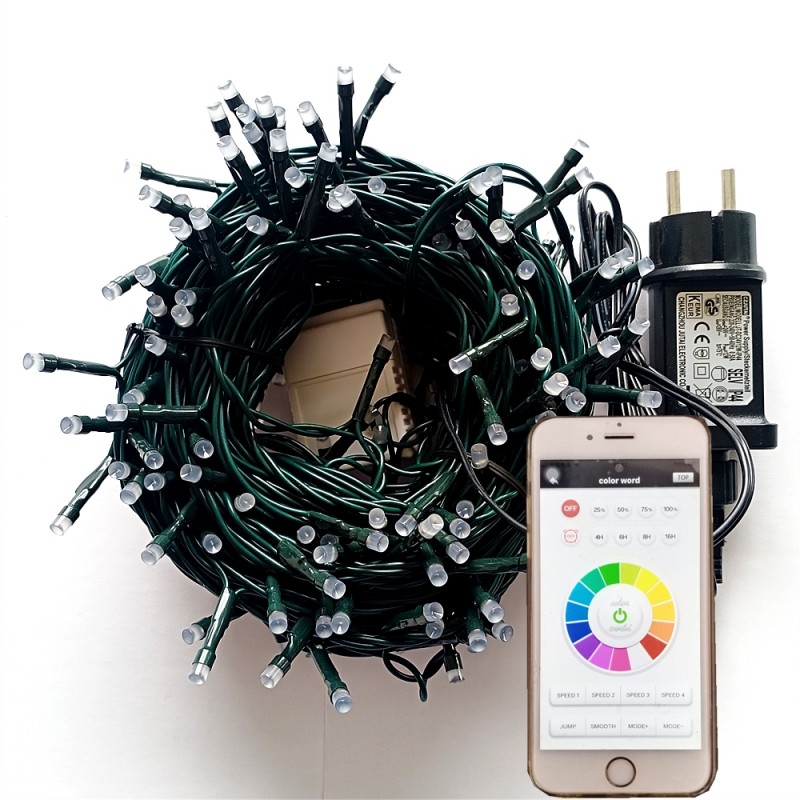 APP Smart LED Christmas Lights Twink Decorative RGB Lights String