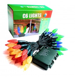 Battery Operated C6 Christmas Lights  Battery Operated C6 Christmas Lights