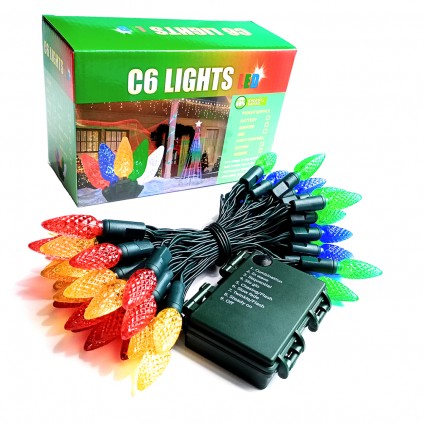 Battery Operated C6 Christmas Lights