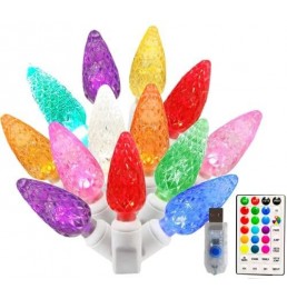 USB RGB C6 LED Christmas Lights  USB RGB C6 LED Christmas Lights