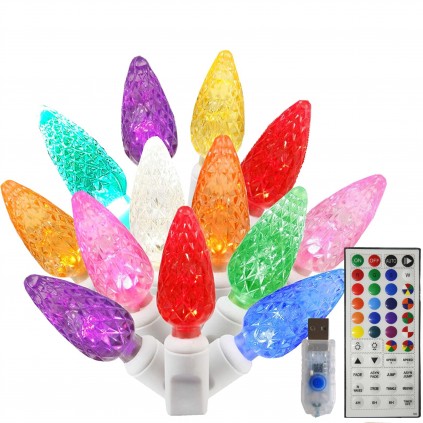 USB RGB C6 LED Christmas Lights USB RGB C6 LED Christmas Lights